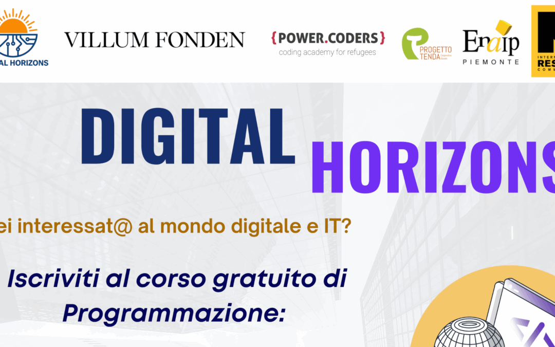 DIGITAL HORIZONS- formazione programmatori giovani migranti