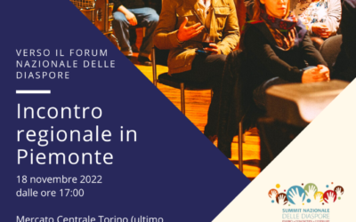 Incontro regionale per il Piemonte – Progetto “Draft the Future! Towards a Diaspora Forum in Italy”-OIM Italia