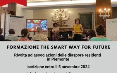 Formazione The Smart Way For Future  a Torino – Riversato alle associazioni delle Diaspore.