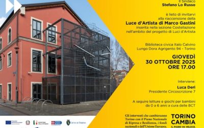 Panafricando-Aps invitato, all’evento in Circoscrizione 7: Riaccensione della Luce d’Artista di Marco Gastini.