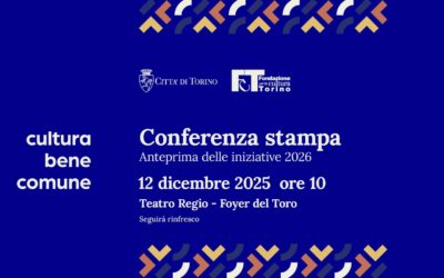 Invito alla conferenza stampa di presentazione delle iniziative che la Fondazione per la Cultura Torino 2026