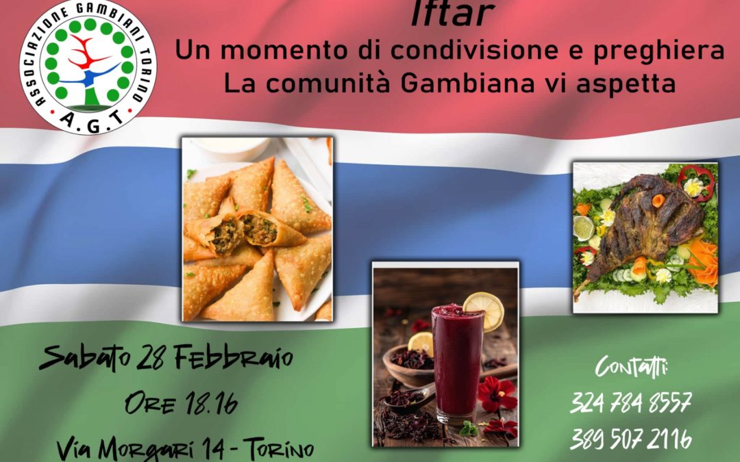 Invito ufficiale dell’Associazione Gambiana – IFTAR: Un momento di condivisione e preghiera